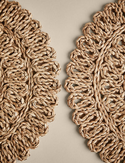 M&S Sett med 2 Blomster Rattan Duker - Kjøp online hos McGrocer