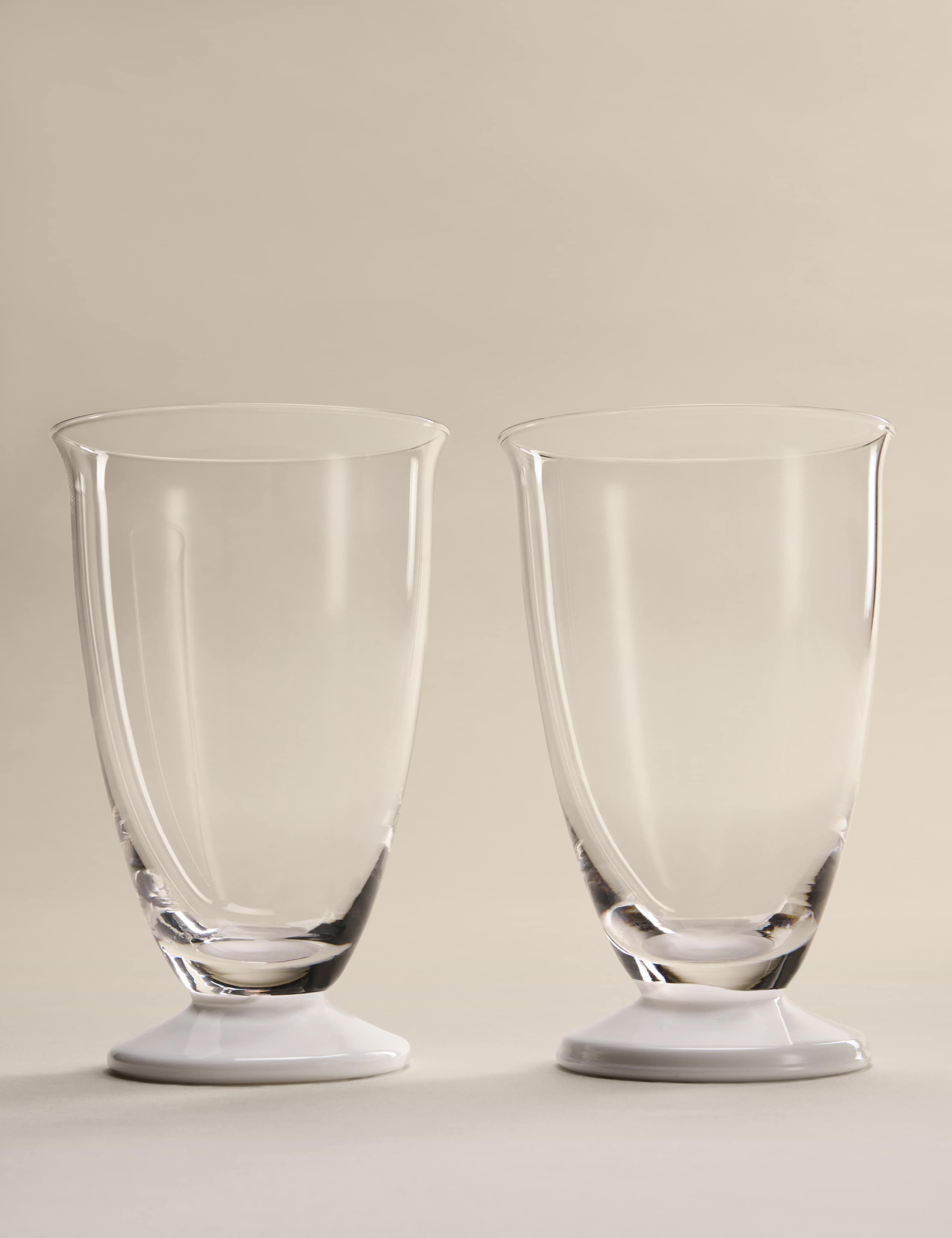 M&S hi ball glasses set of 2 footed - UK version