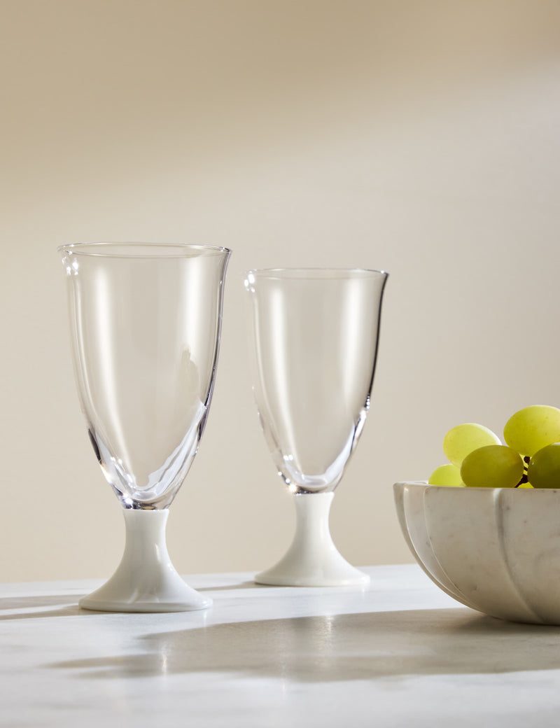 M&S Kelly Hoppen footed wine glasses, imported from the UK