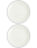 Wedgwood Gio dinner plates fine china blue rim, imported from the UK