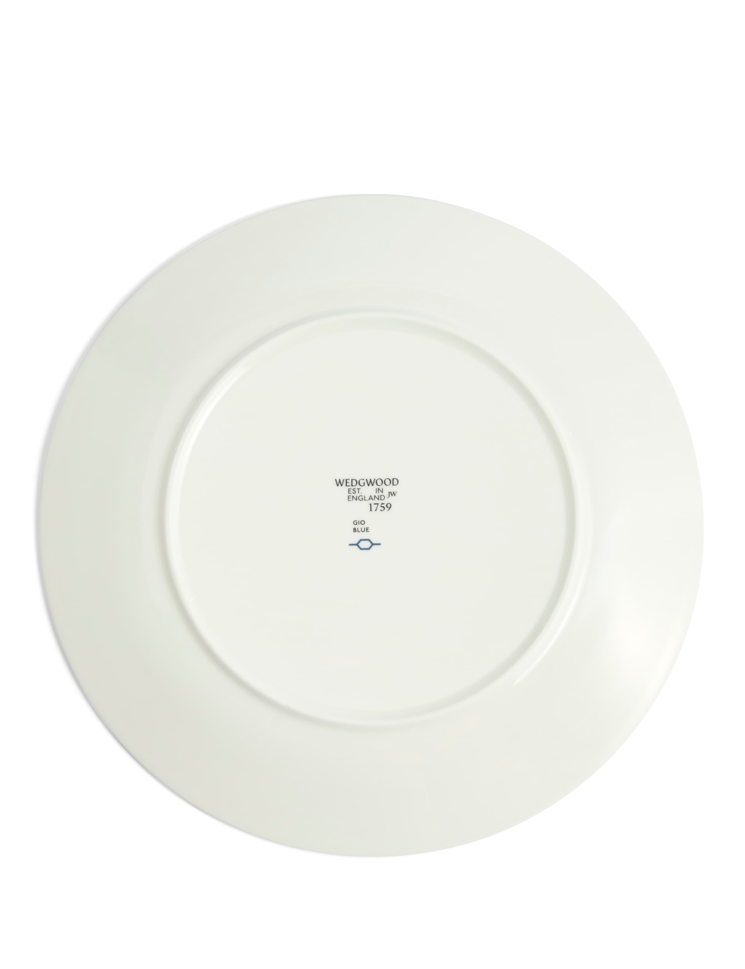 Wedgwood Gio dinner plates fine china blue rim, imported from the UK