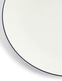 Wedgwood Gio dinner plates fine china blue rim, imported from the UK