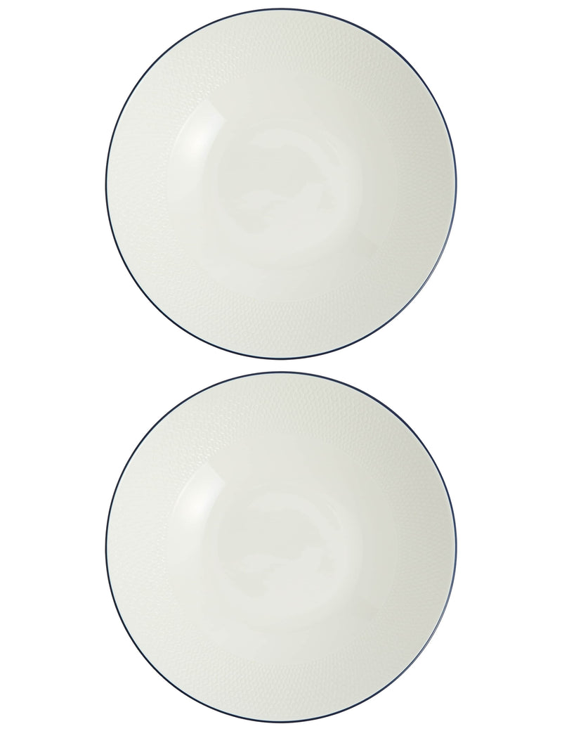 Wedgwood Gio pasta bowls fine bone china set of 2 (British brand)