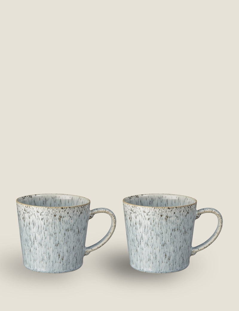 Denby Halo Speckle mugs set of 2 (British brand)