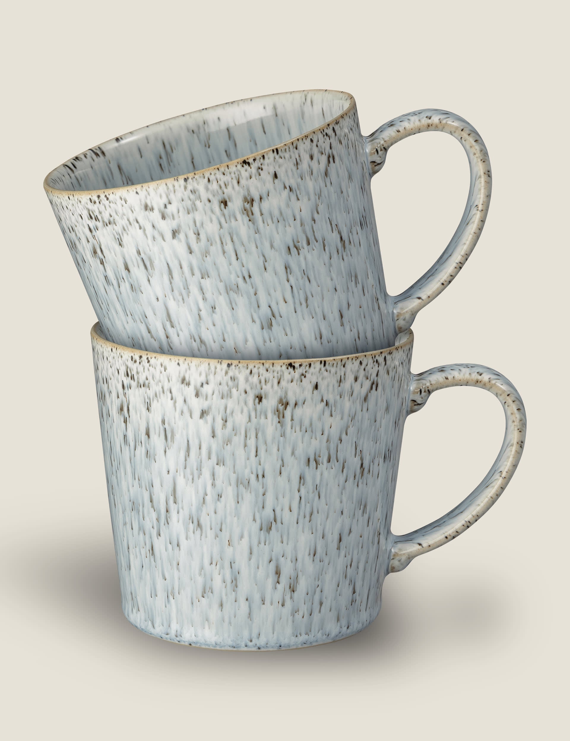 Denby Halo Speckle mugs set of 2 (British brand)