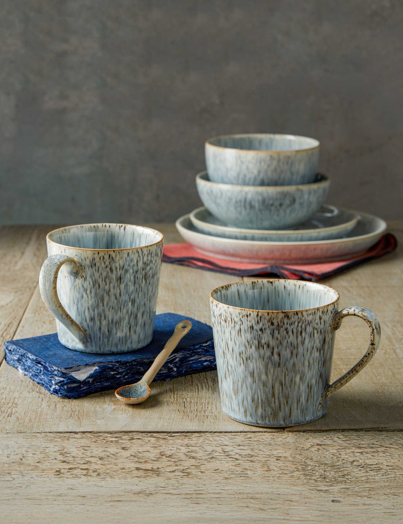 Denby Halo Speckle mugs set of 2 (British brand)