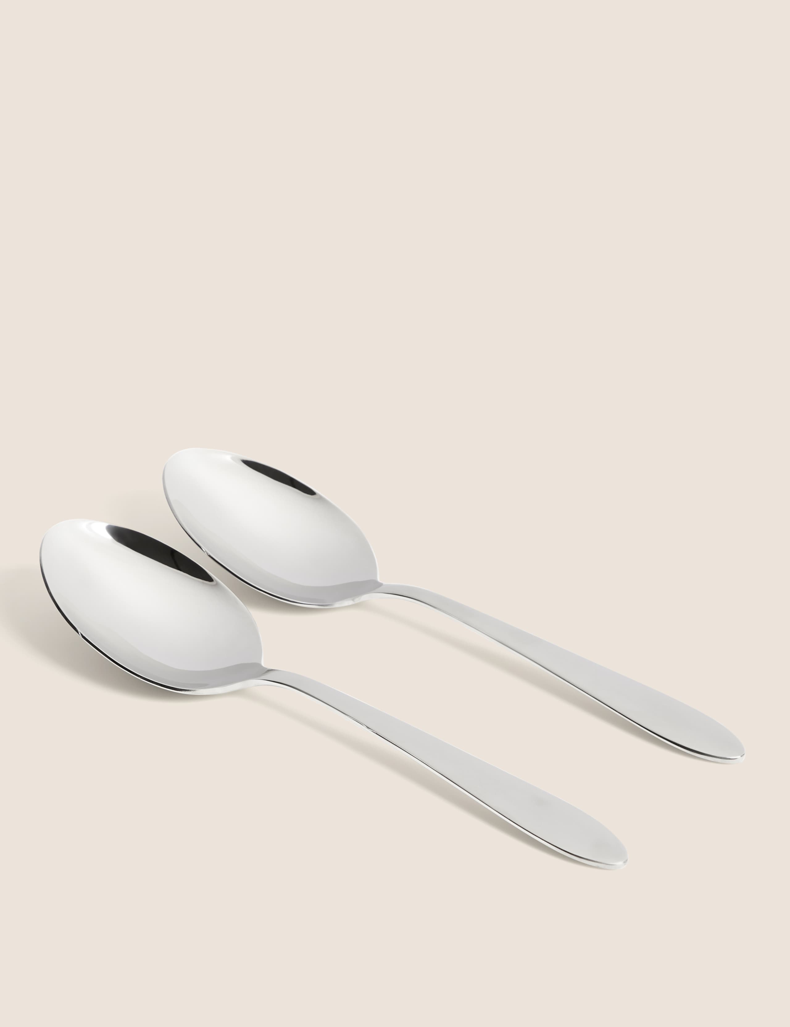 Maxim serving spoons set of 2 stainless steel, imported from the UK