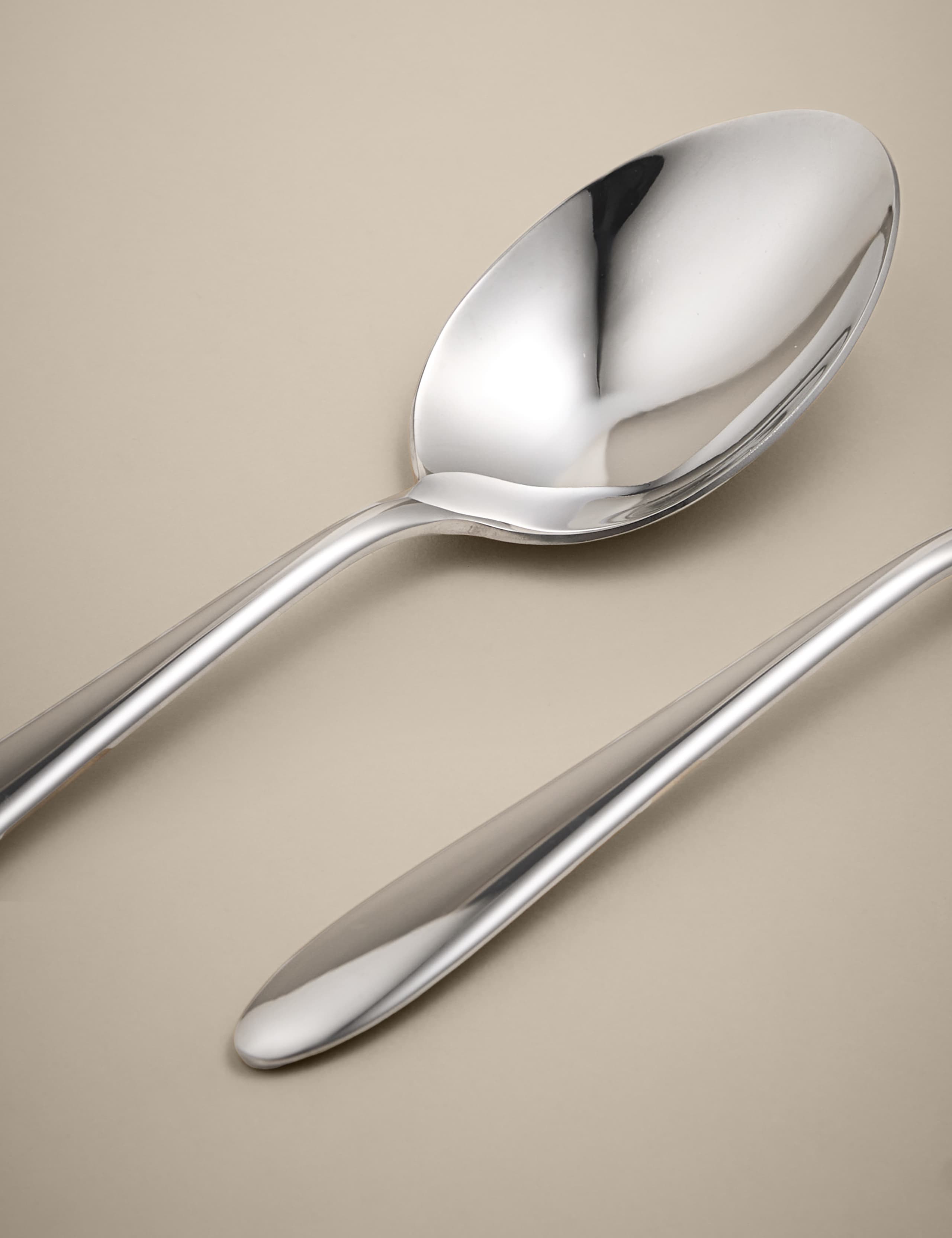 Maxim serving spoons set of 2 stainless steel, imported from the UK
