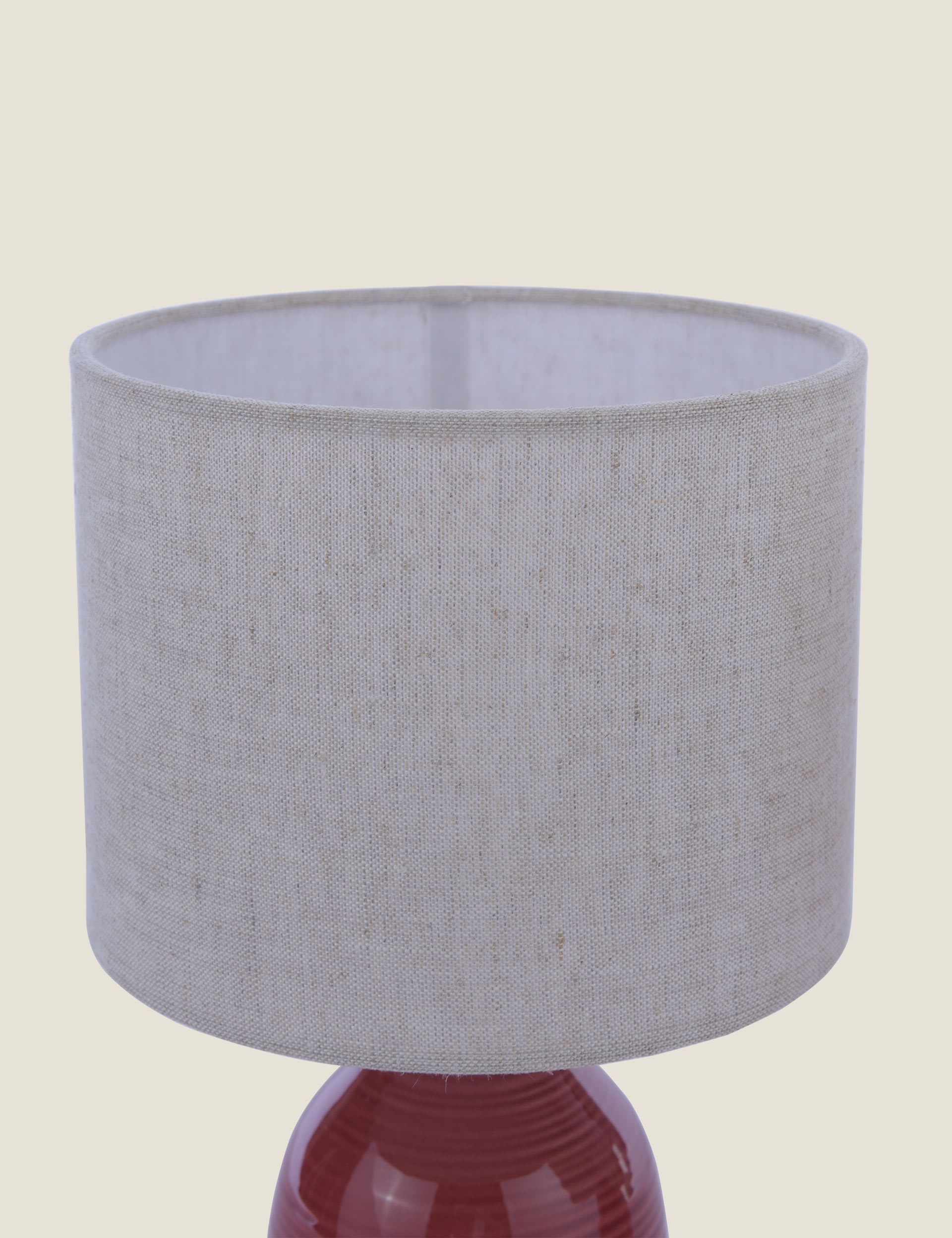 Laura Ashley Penny ceramic ribbed table lamp set (British brand)