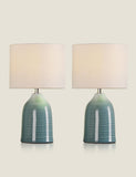 Laura Ashley Penny ceramic table lamps set of 2, imported from the UK