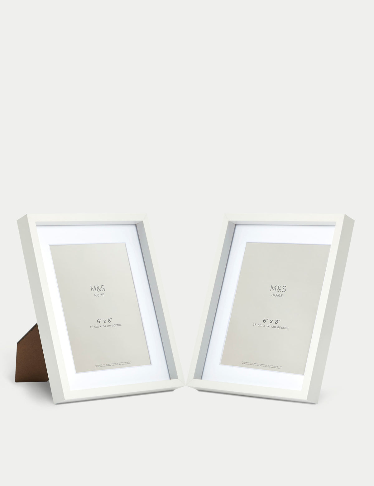 6x8 inch photo frames set of two (British brand)