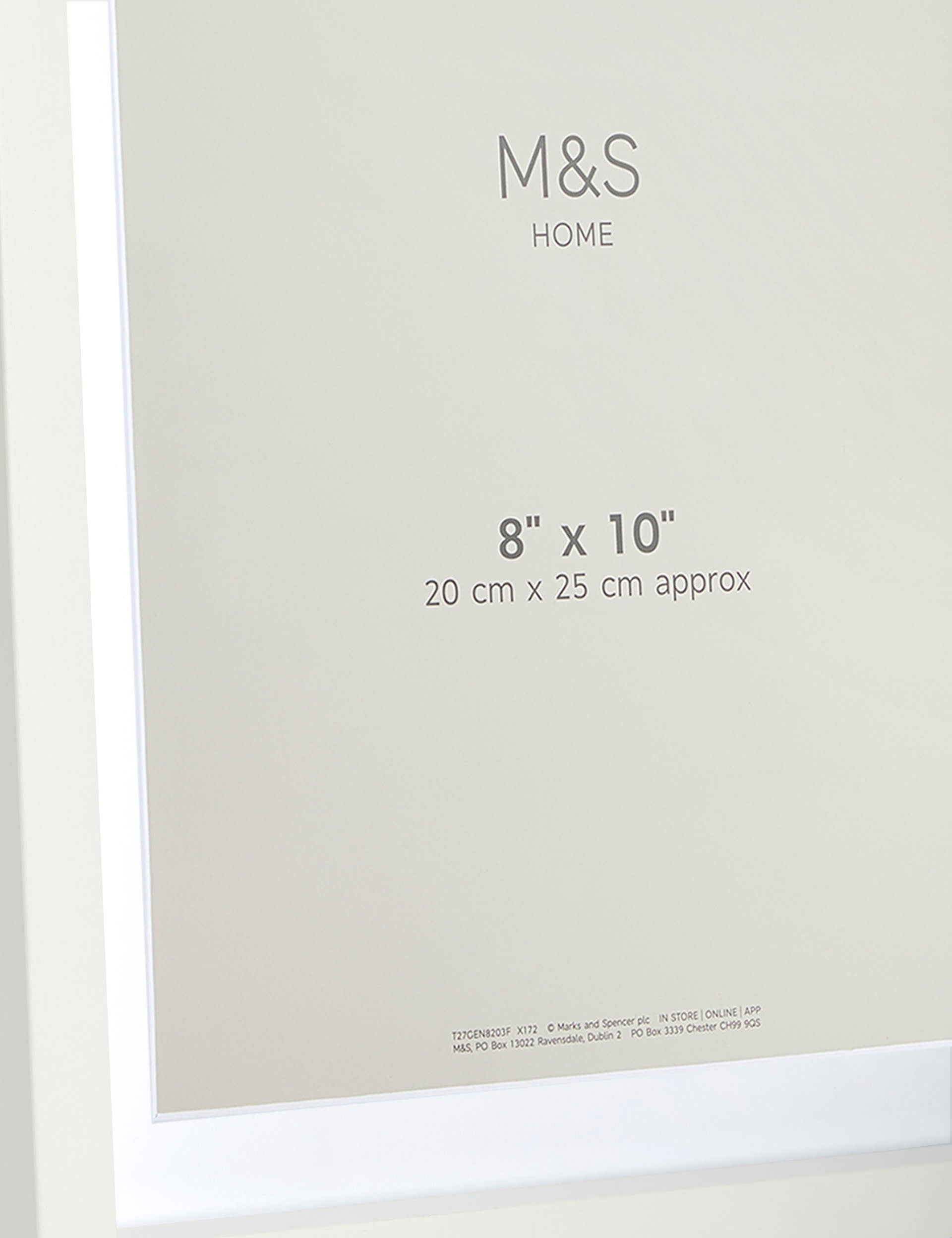 Set of two 8x10 inch wood-effect photo frames (British brand)
