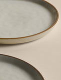 Set of 2 stoneware side plates 21 cm, imported from the UK
