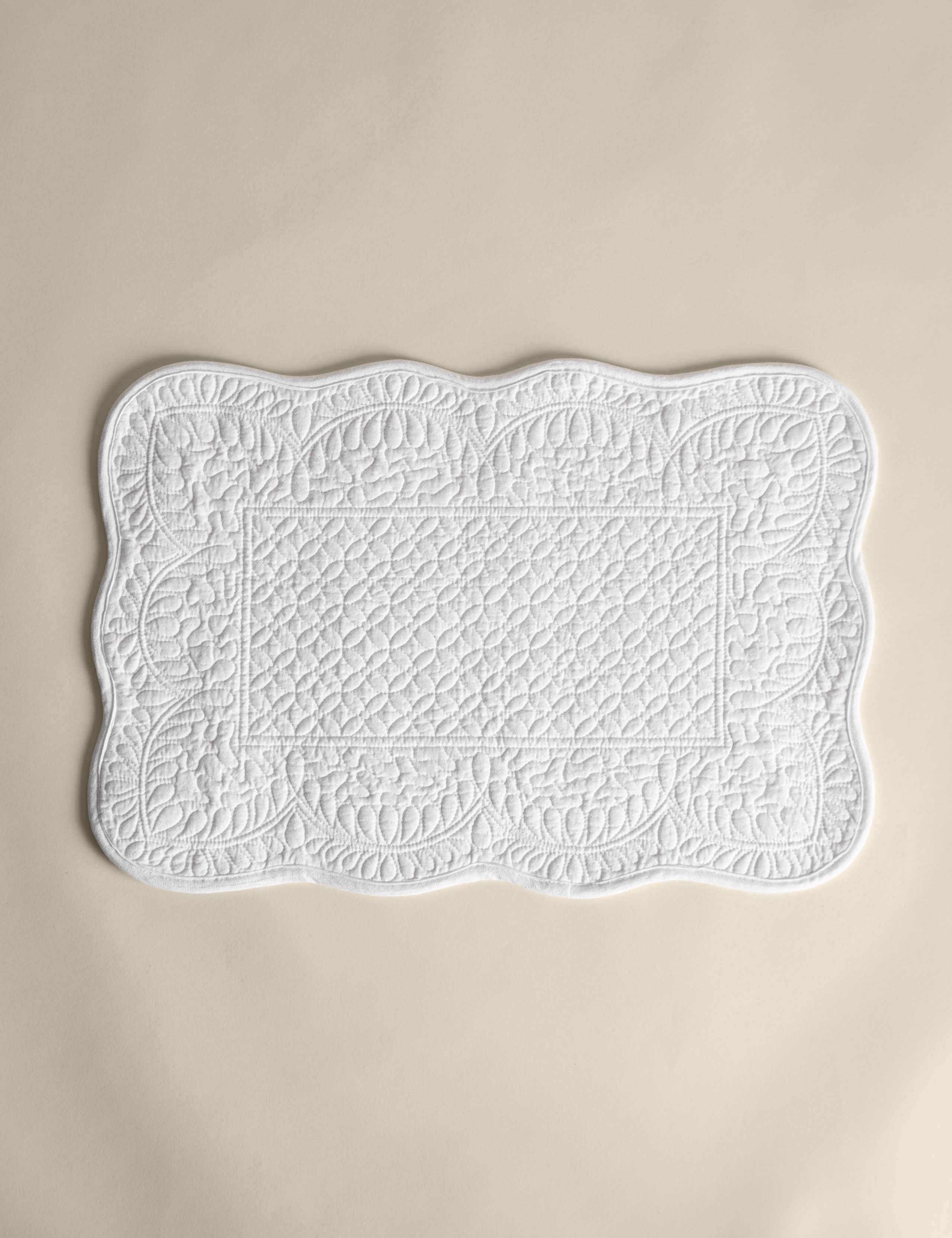 Quilted cotton placemats set of 2, imported from the UK