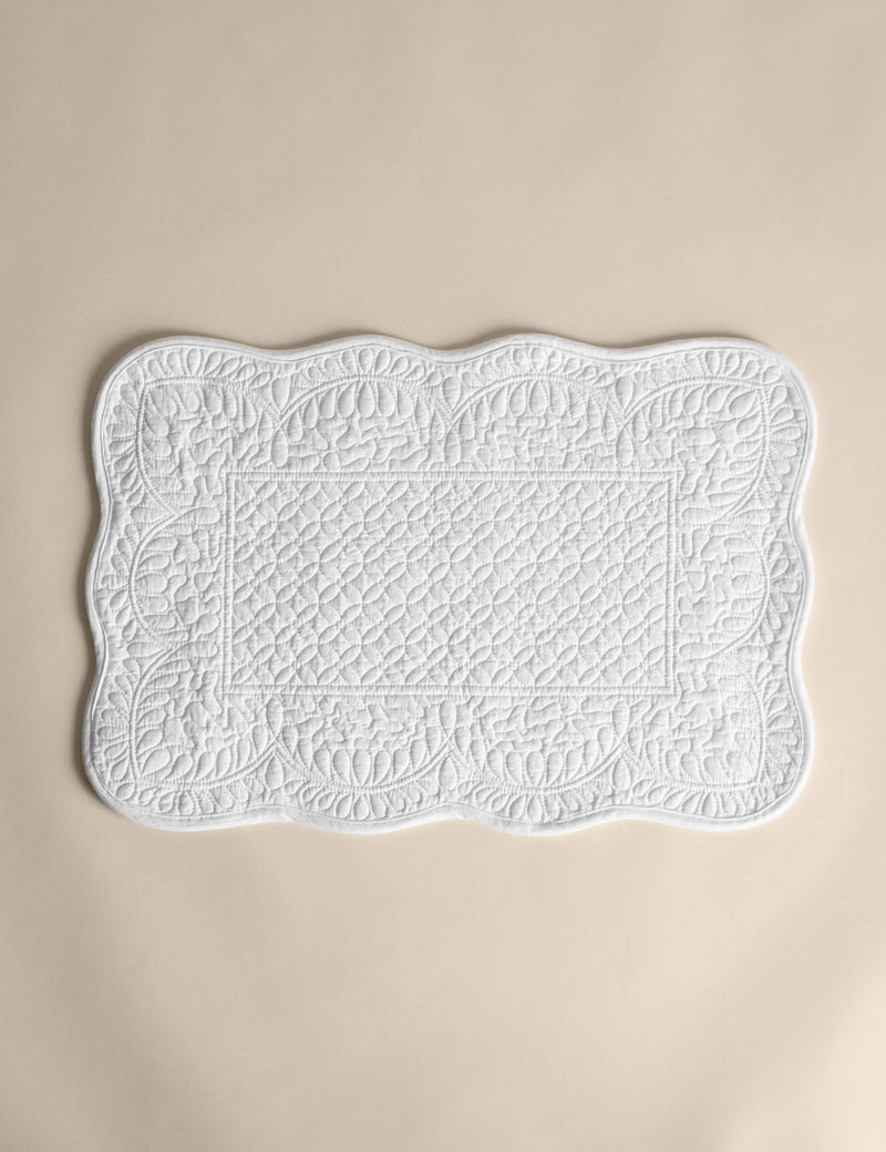Quilted cotton placemats set of 2, imported from the UK
