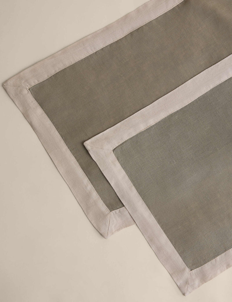 Pure linen placemats set of 2, UK version