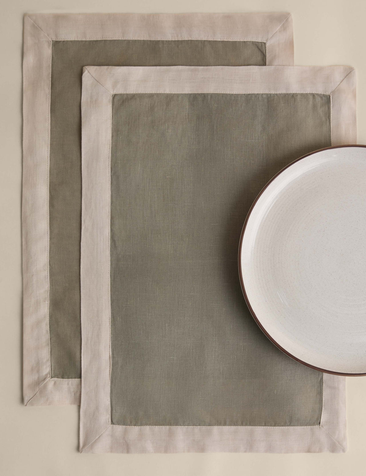 Pure linen placemats set of 2, UK version