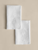 Linen embroidered napkins set of 2 45 cm (British brand)