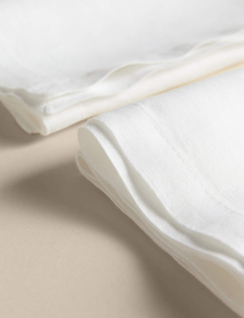 Set of 2 pure linen napkins 45cm x 45cm (British brand)