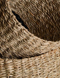 Set of 2 raffia and seagrass baskets for home storage, UK version