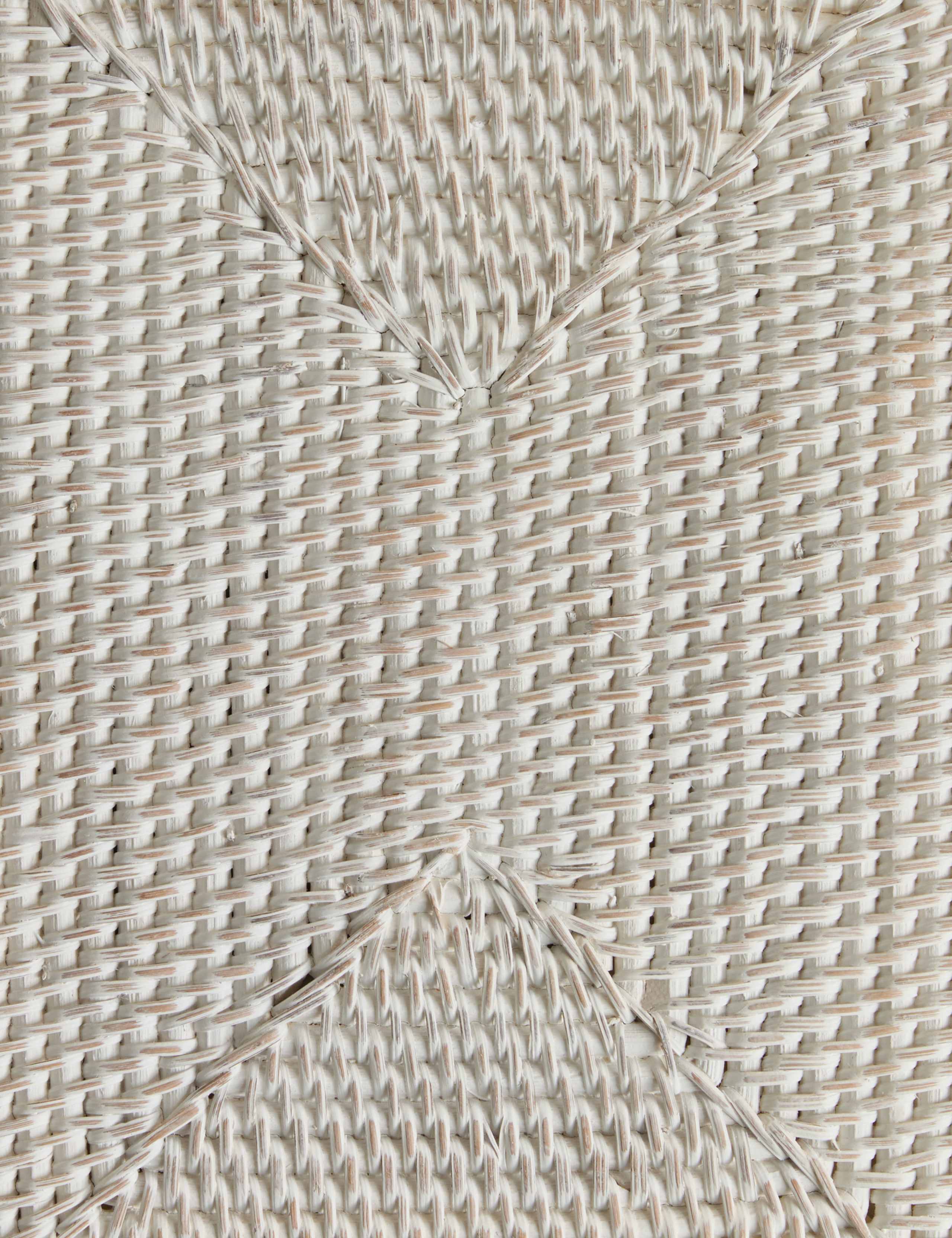 Set of 2 washed rattan placemats, UK dining table decor (British brand)
