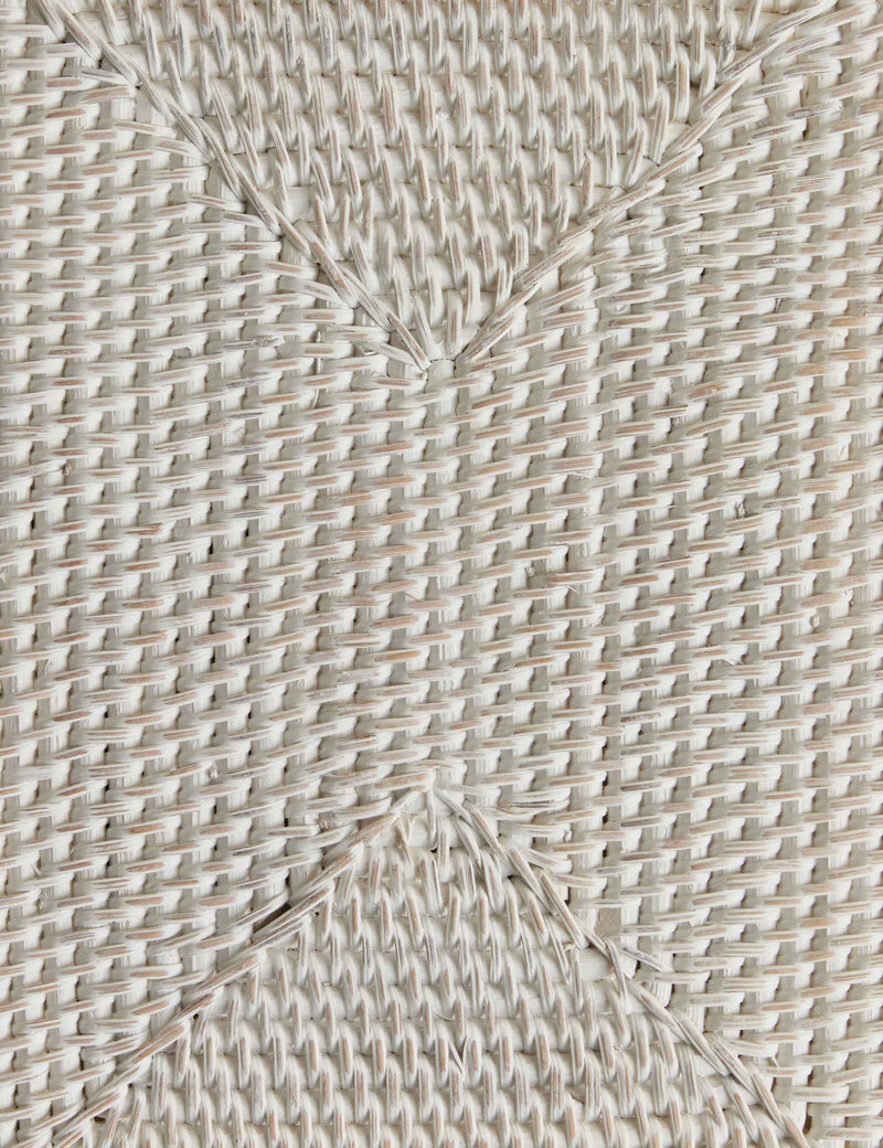 Set of 2 washed rattan placemats, UK dining table decor (British brand)