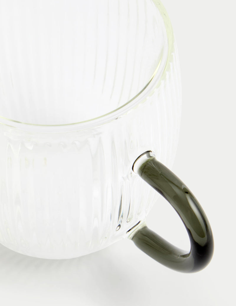 Set of 2 Ribbed Mugs