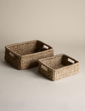 Seagrass rectangular baskets set of 2 (British brand)
