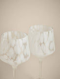 Speckled wine glasses set of two 21.3cm (British brand)
