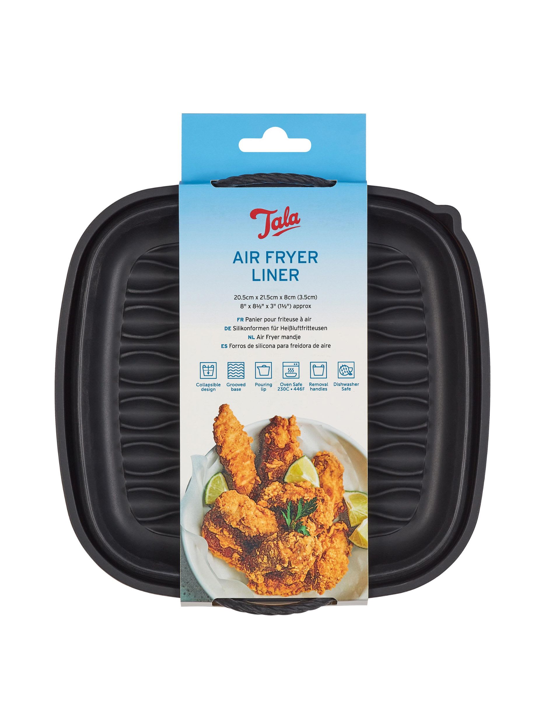 Tala square silicone air fryer liners 21cm, UK version