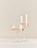 Set of 2 straight sided coupe glasses (British brand)