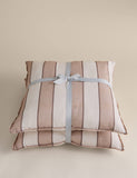 Outdoor cushions striped square set of two 50cm, UK version