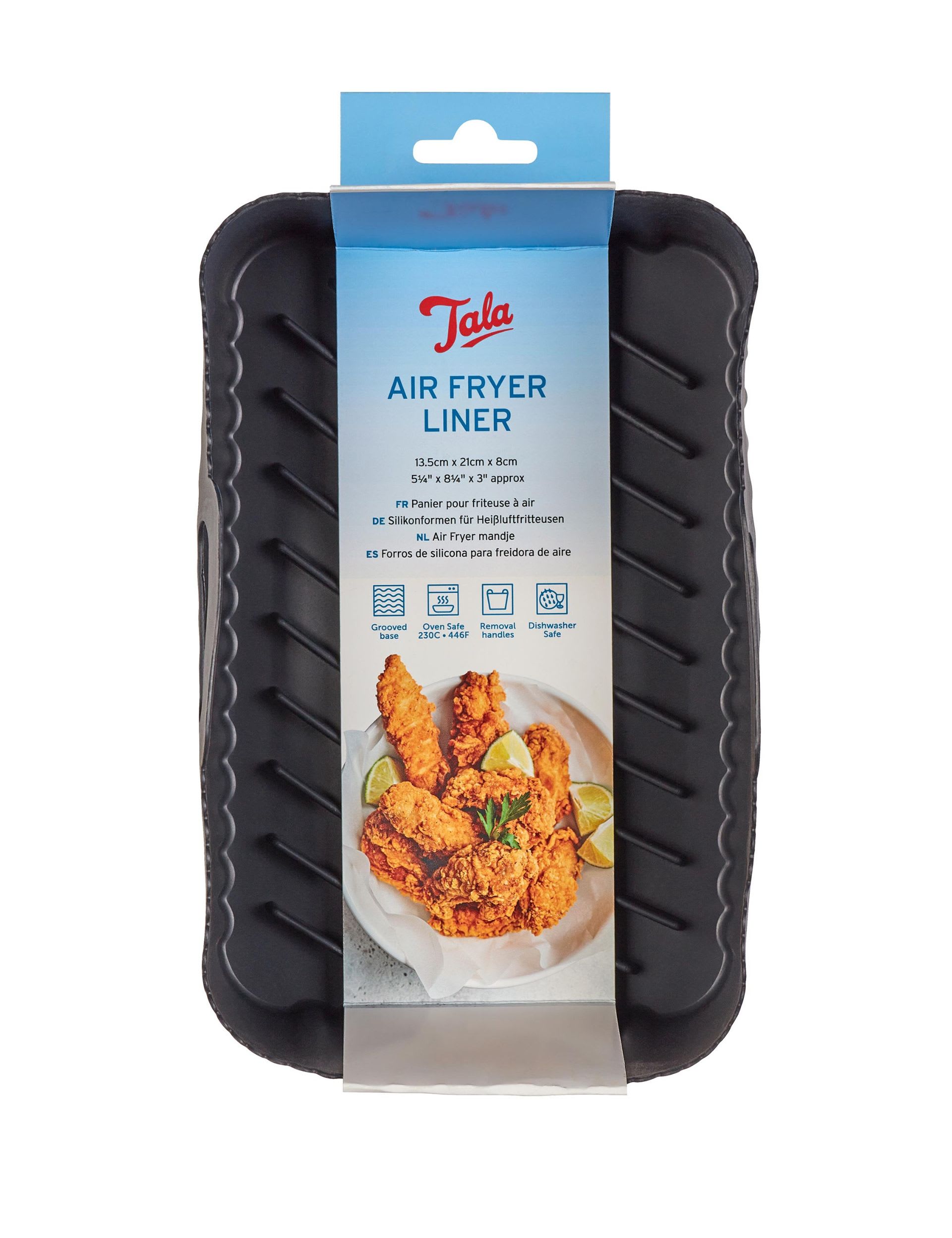 Tala silicone air fryer liners set of 2, 21x14x9cm, imported from the UK