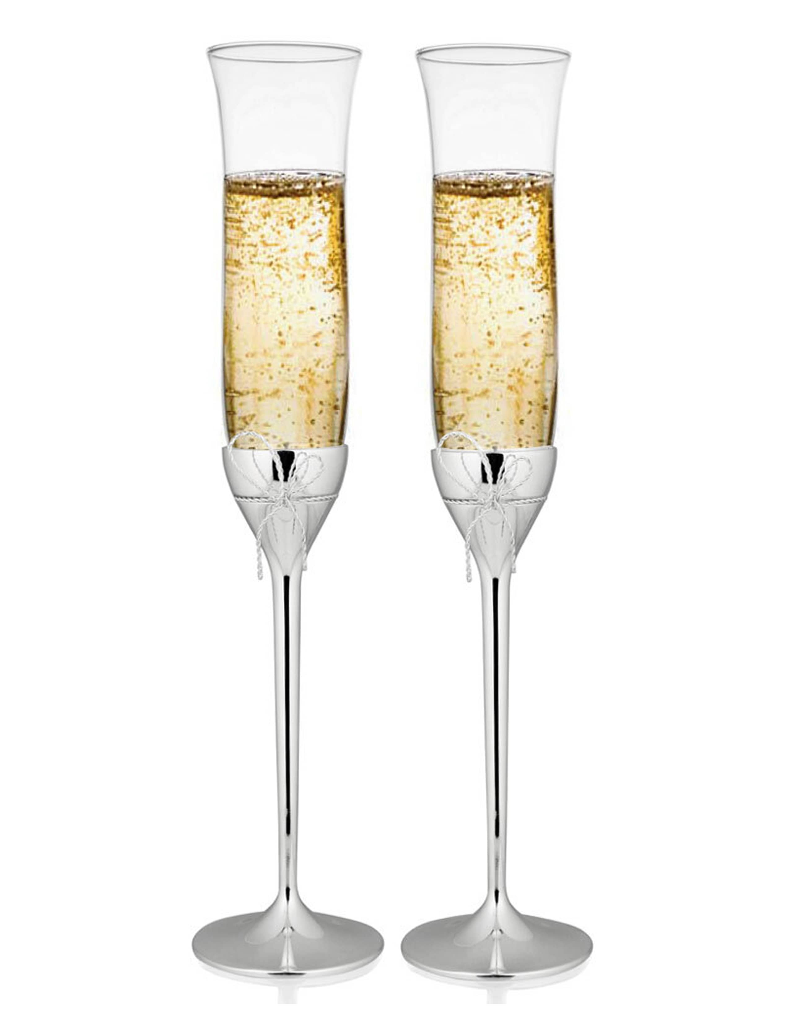 Vera Wang Love Knot crystal flutes set of 2 - British product