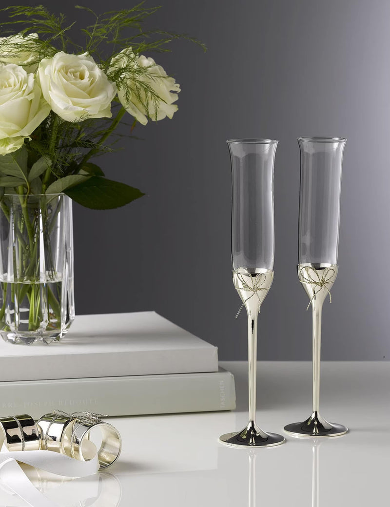 Vera Wang Love Knot crystal flutes set of 2 - British product