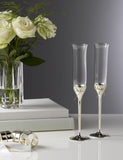 Vera Wang Love Knot crystal flutes set of 2 - British product
