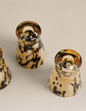 Set of three animal confetti candle holders (British brand)