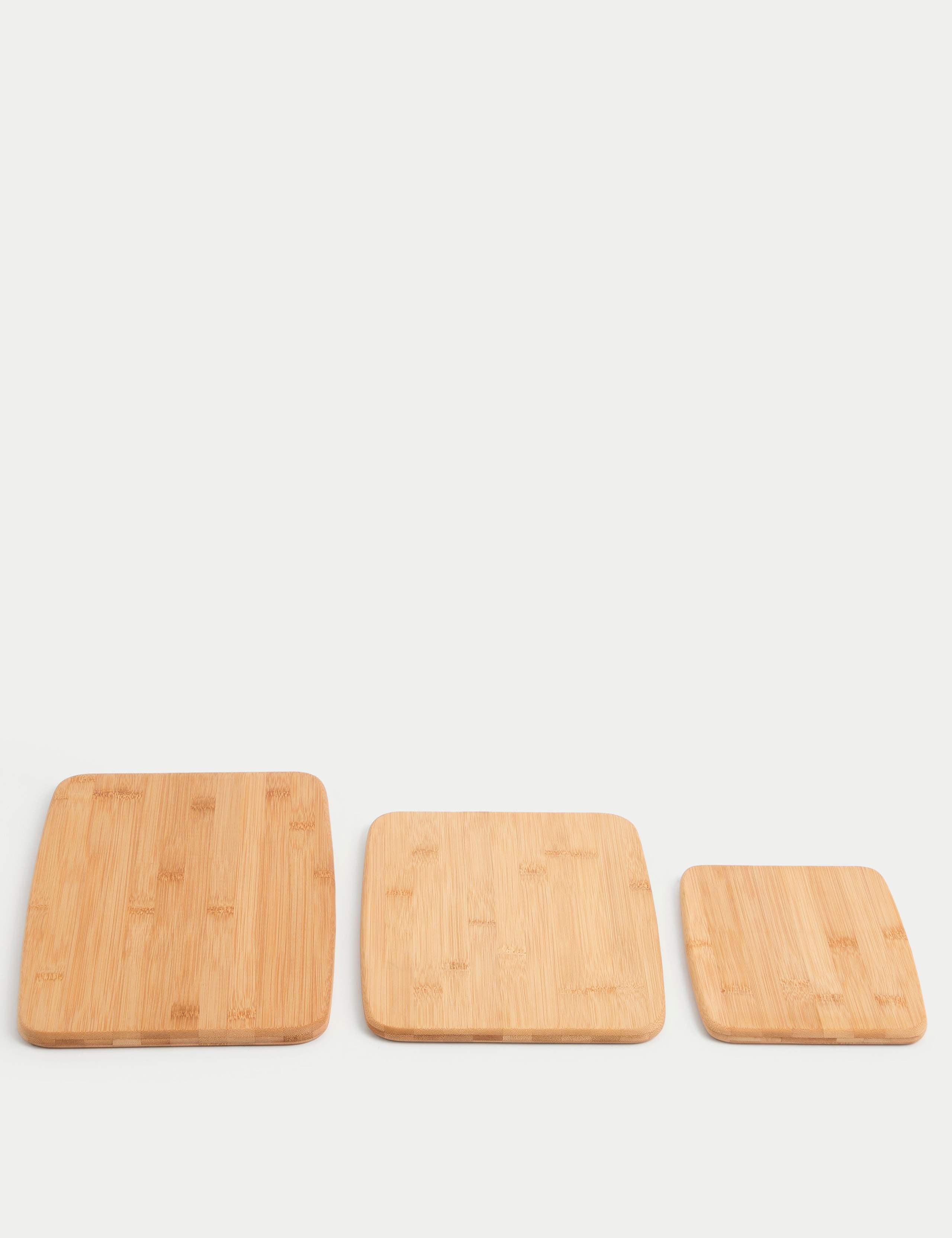 Set of 3 bamboo chopping boards (British brand)