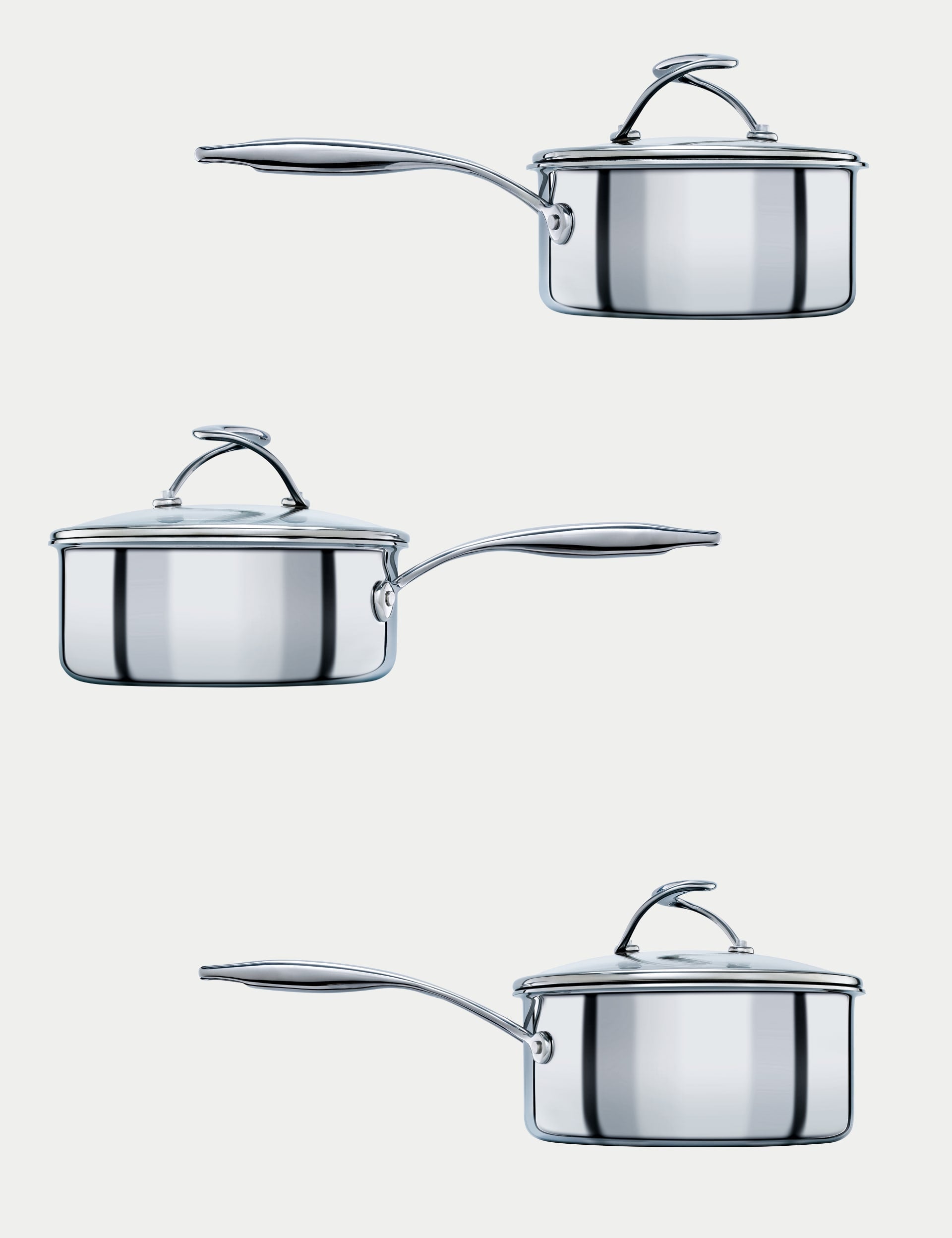 Circulon C Series stainless steel pan set 3-piece (British brand)