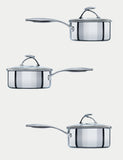 Circulon C Series stainless steel pan set 3-piece (British brand)