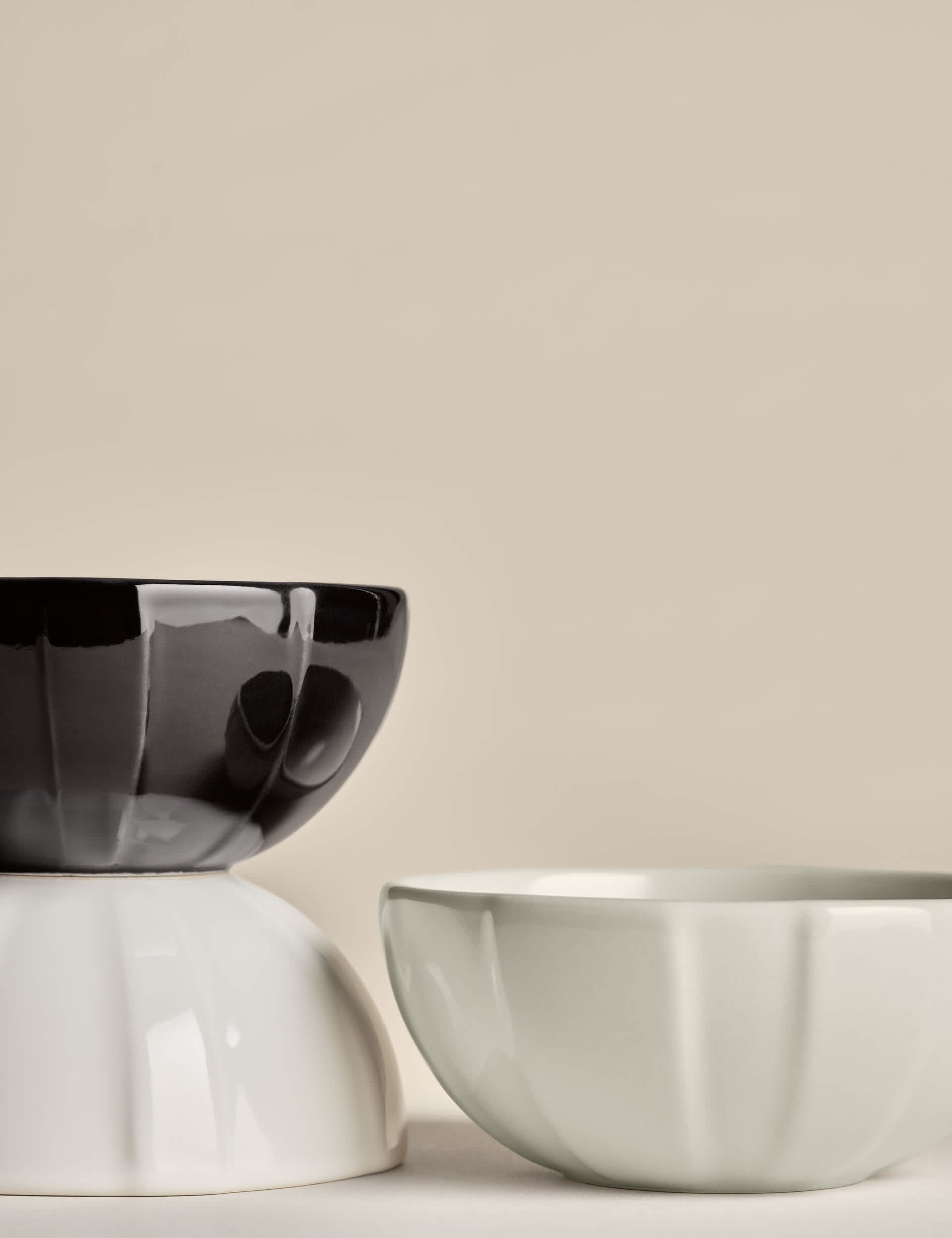 M&S X Kelly Hoppen ceramic textured nibble bowls set of 3 (British brand)