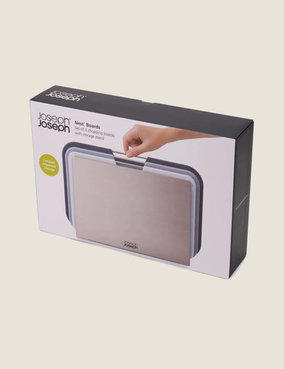 M&S Joseph Joseph Set of 3 Plastic Chopping Boards with Storage Stand- Buy online at McGrocer