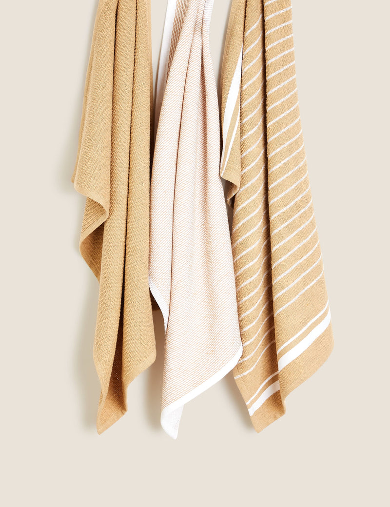 Cotton rich tea towels set of 3 (British brand)