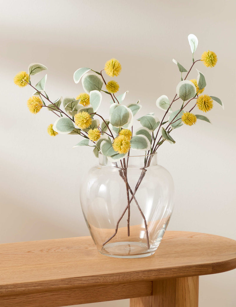 Artificial eucalyptus erythrocorys stems set of three (British brand)