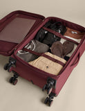 Geneva 3-piece soft suitcase set with 4 wheels, UK version