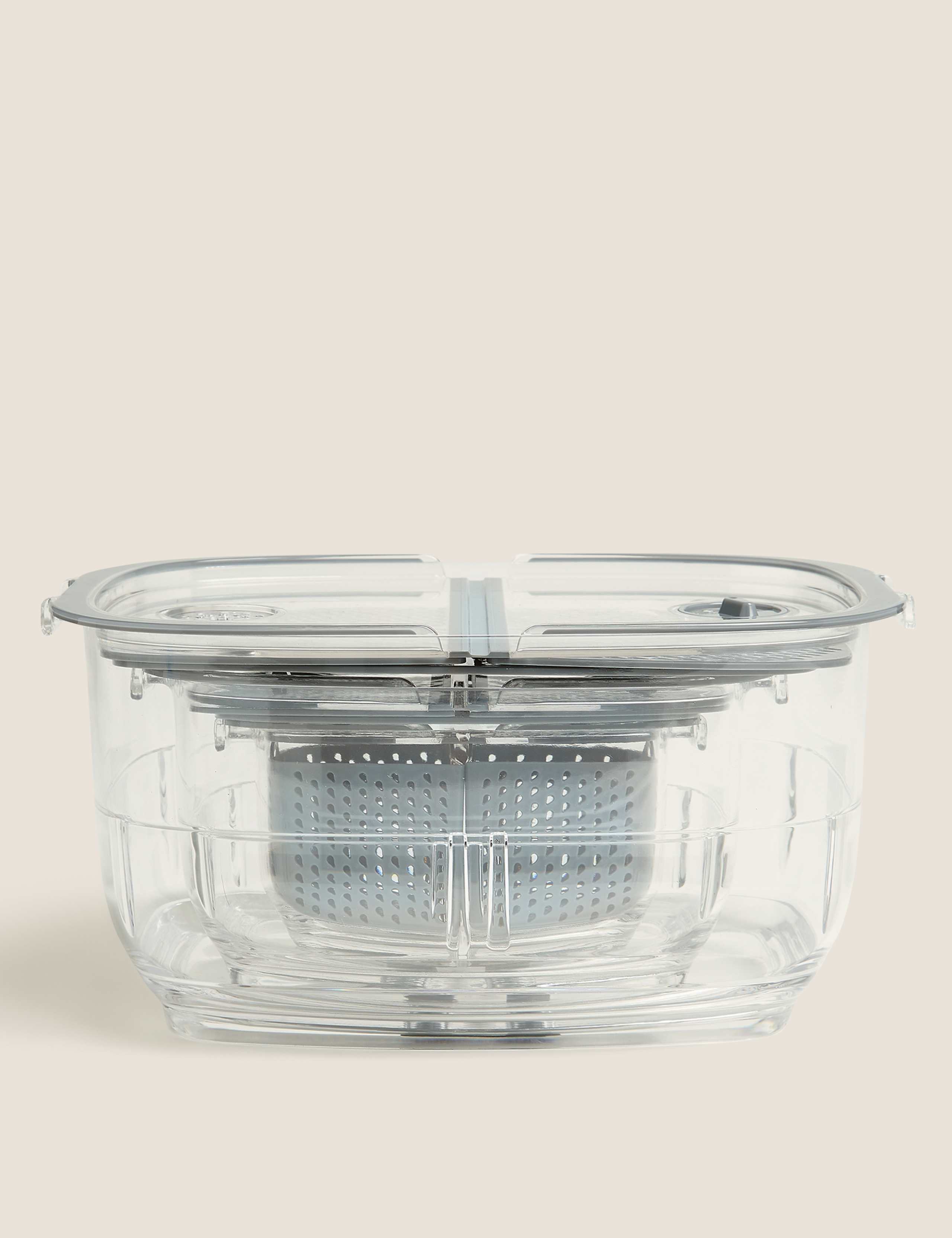 Set of 3 nesting fridge storage containers (British brand)