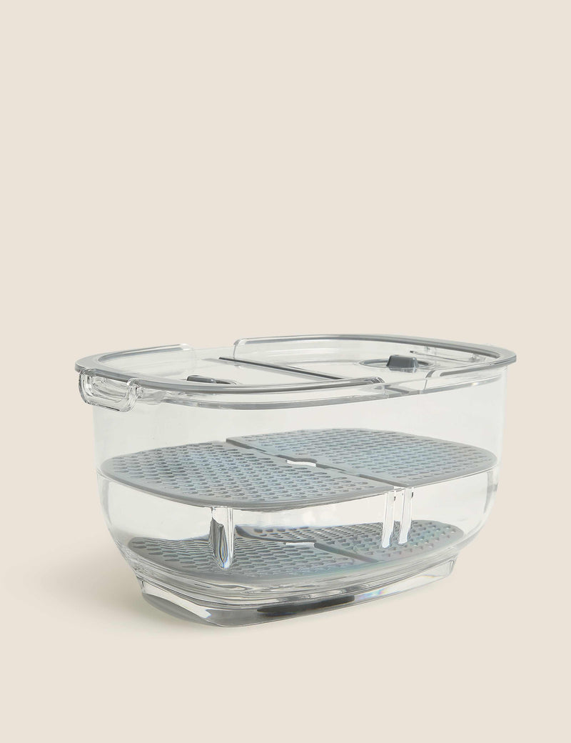 Set of 3 nesting fridge storage containers (British brand)
