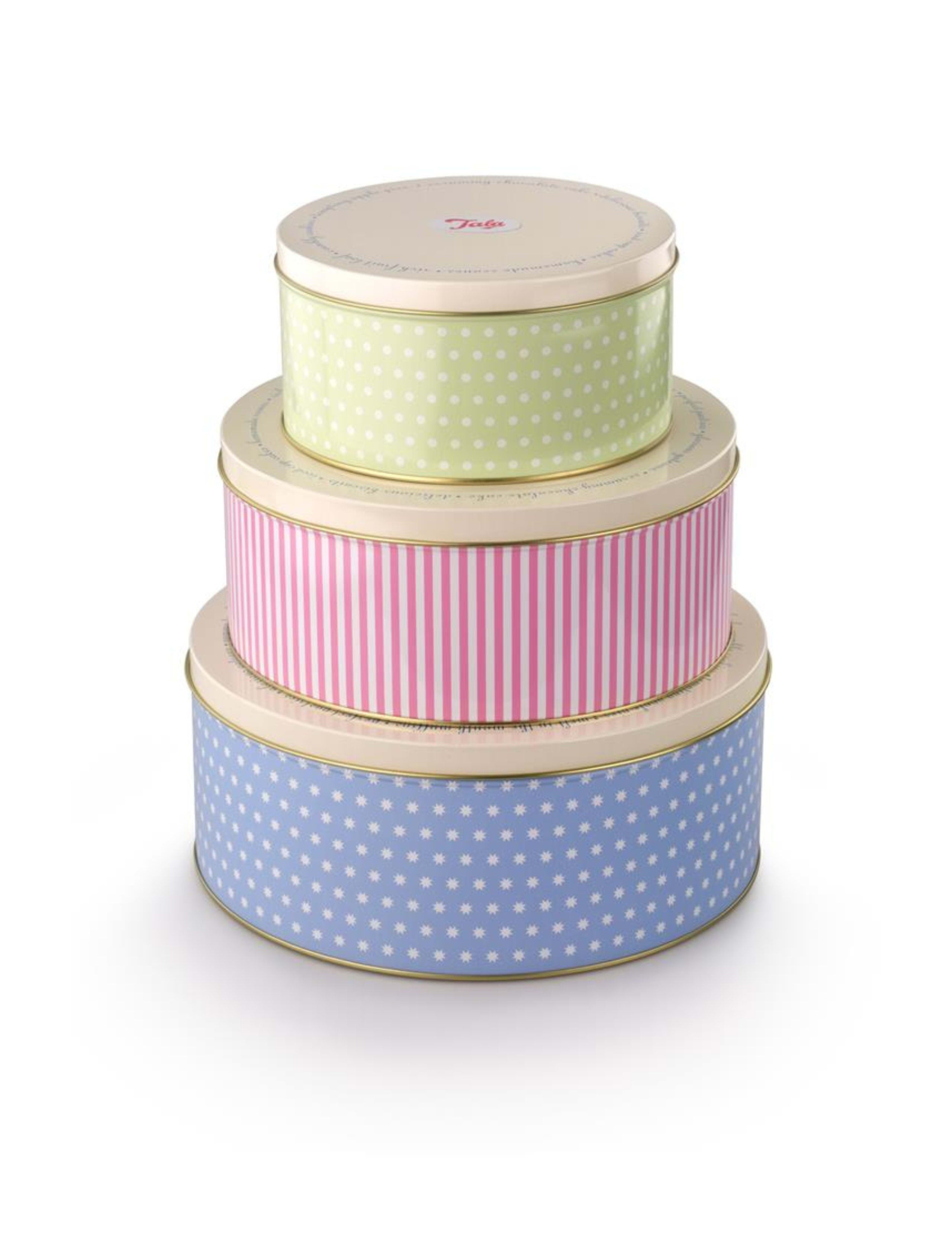 Tala retro design cake tins set of 3, imported from the UK