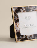 Tortoise shell photo frames set of three 2.5x2.5 inch, UK version