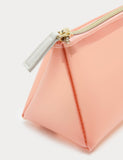 Three piece transparent wide opening makeup bag set (British brand)
